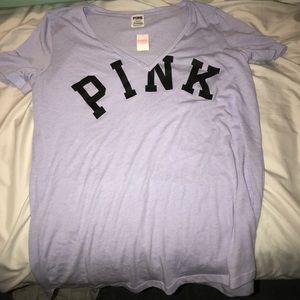 PINK v neck tee