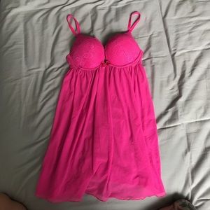 Pink lingerie top