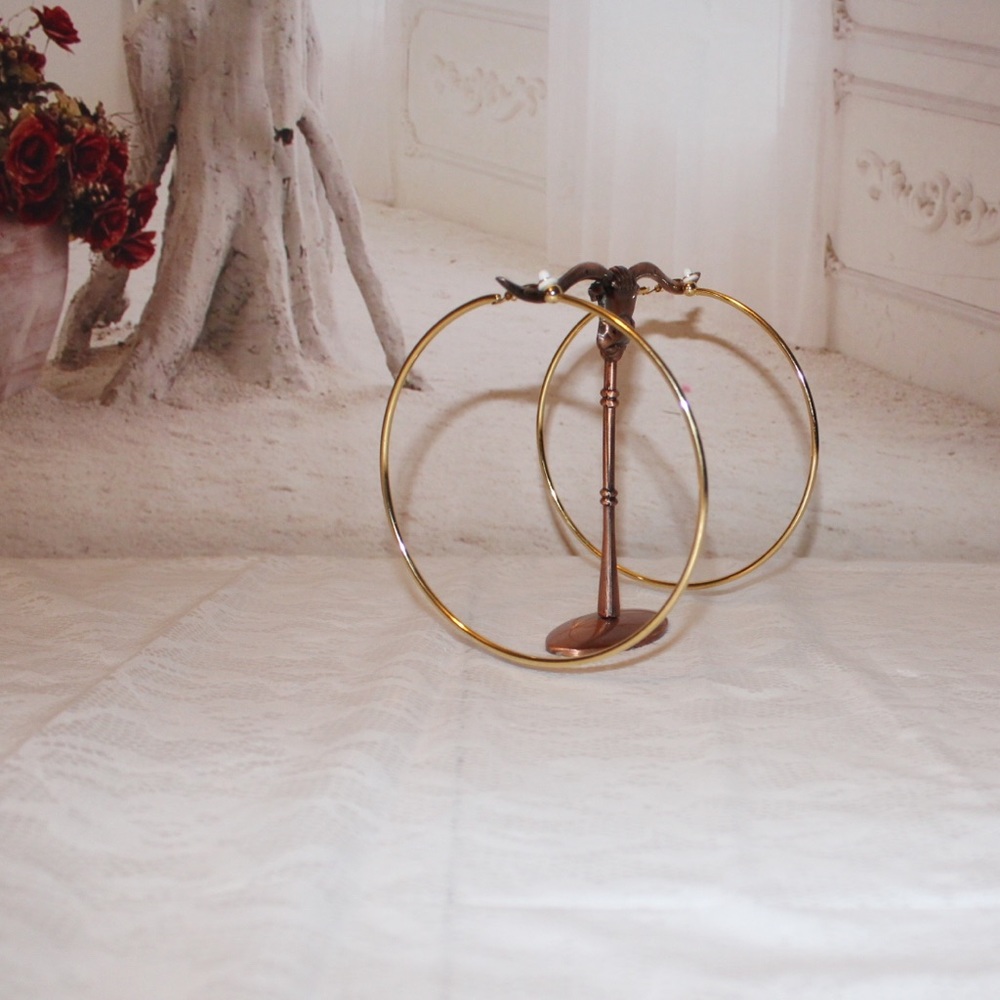 Extra Large Hoop, clip on earrings