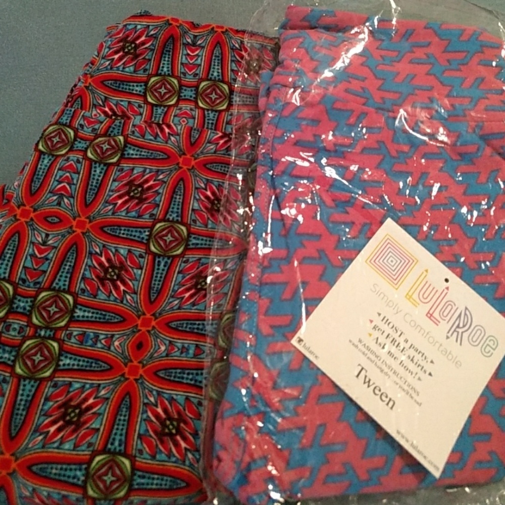 2 pair of Lularoe leggings size Tween