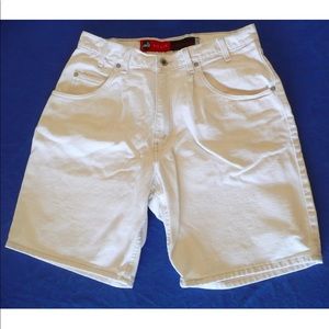 White jean Levi shirts - loose fit size 33