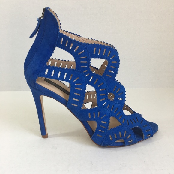 Zara Shoes - SALE Zara Royal Blue Suede High Heel Sandal