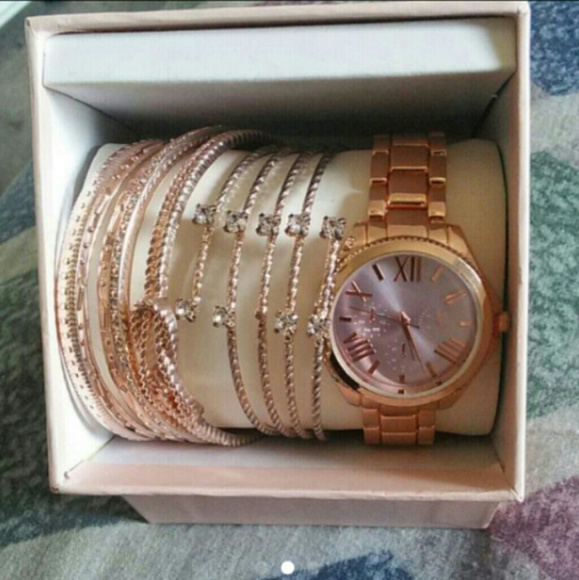 Rose Gold Watch Set - Picture 2 of 3