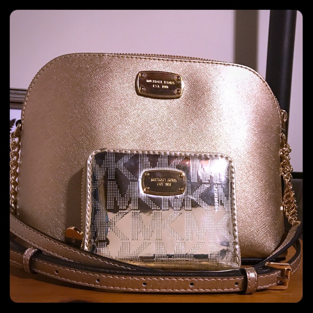 Michel Kors dome purse and wallet