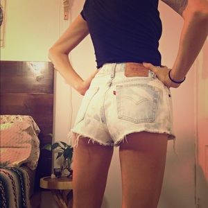 Vintage denim Levi cut off shorts