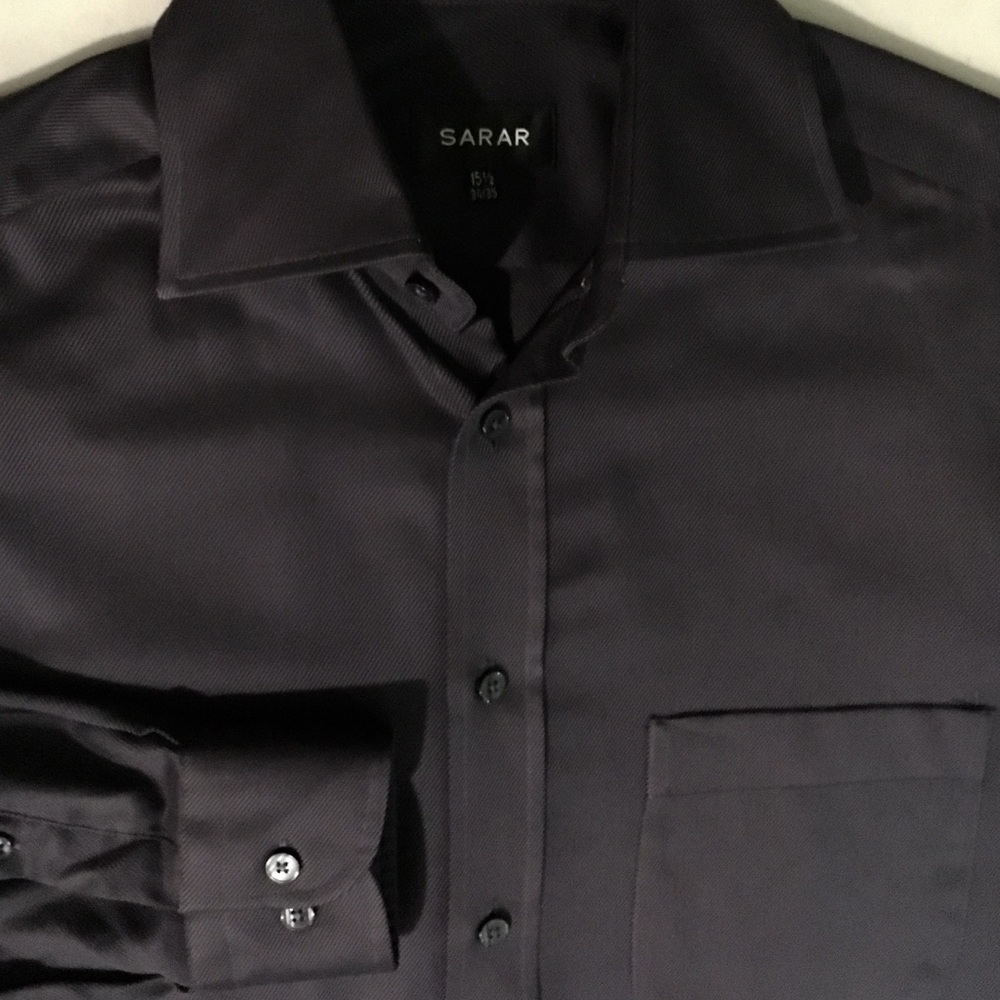 Sarar black dress shirt 15.5 34/35