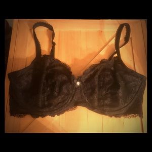 Body by Victoria Unlined Lace Bra Black 38DD