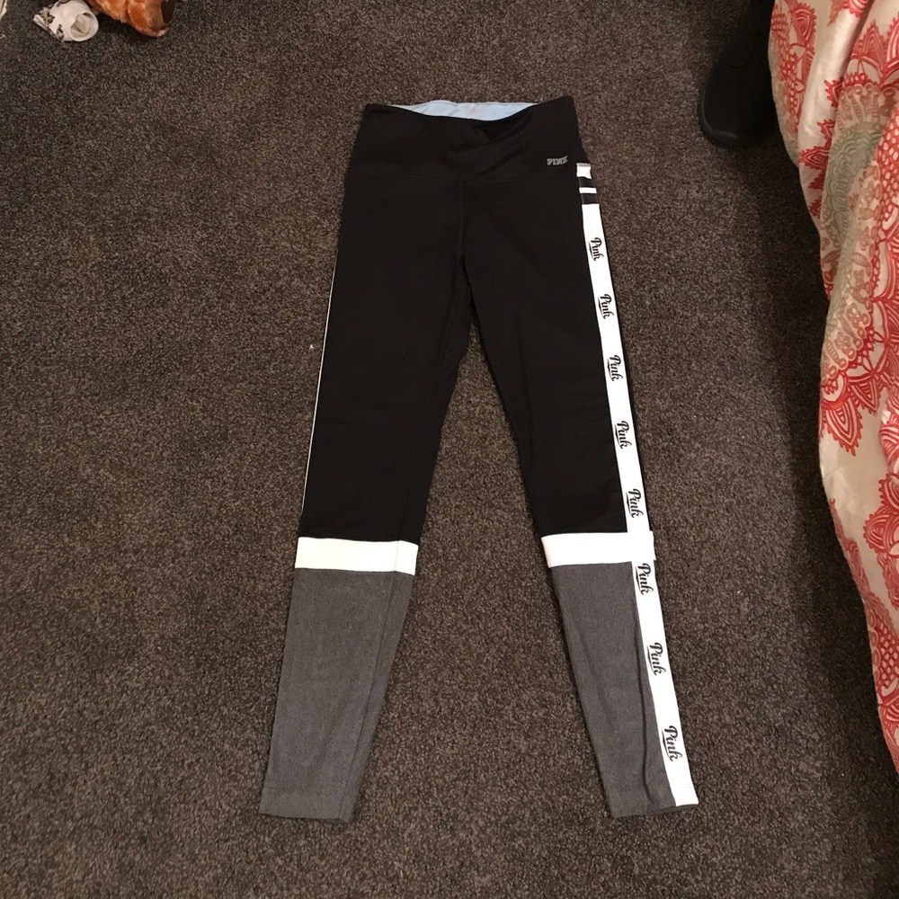 Pink high waisted leggings