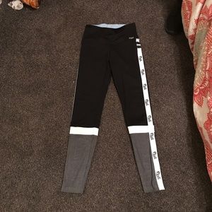 Pink high waisted leggings