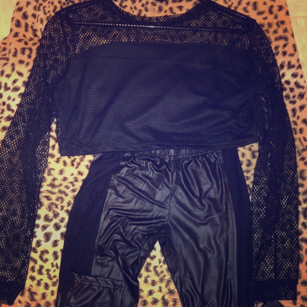 Black Net 2 piece Suit✨