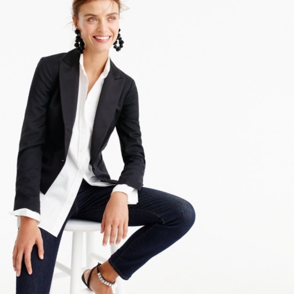 Like new Jcrew "tuxedo" cut blazer