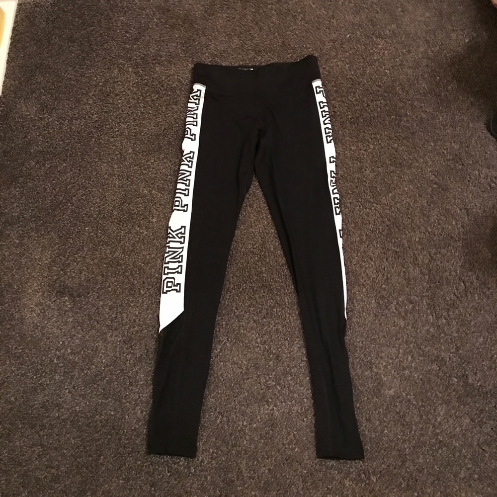 Pink high waisted leggings