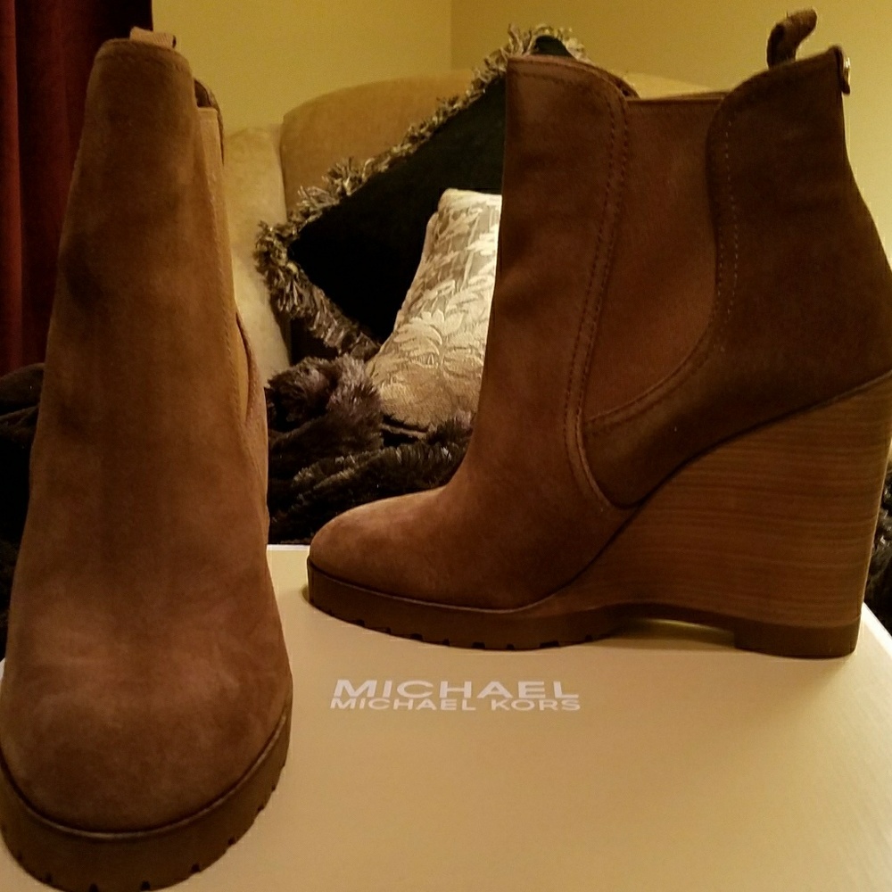 Michael Kors Suede Booties NIB