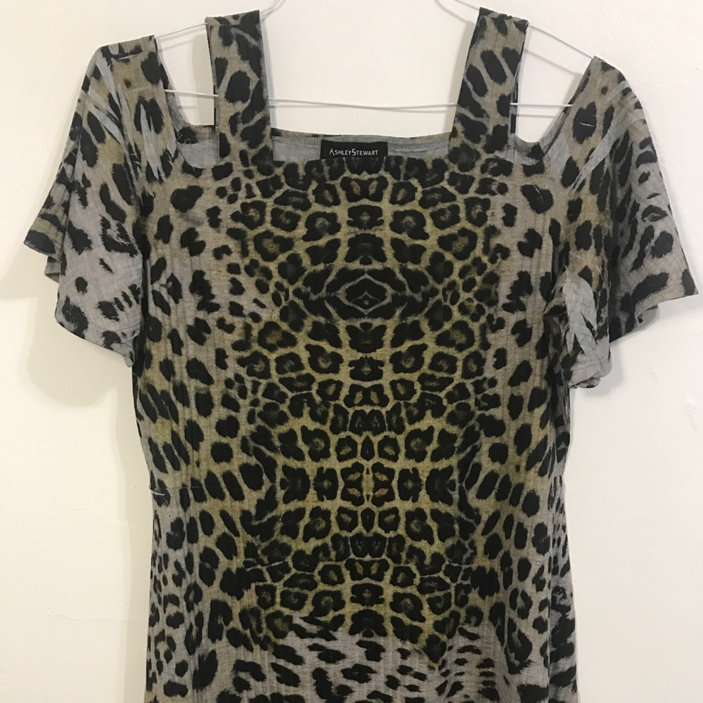 Beautiful Animal Print Ashley Stewart Top!
