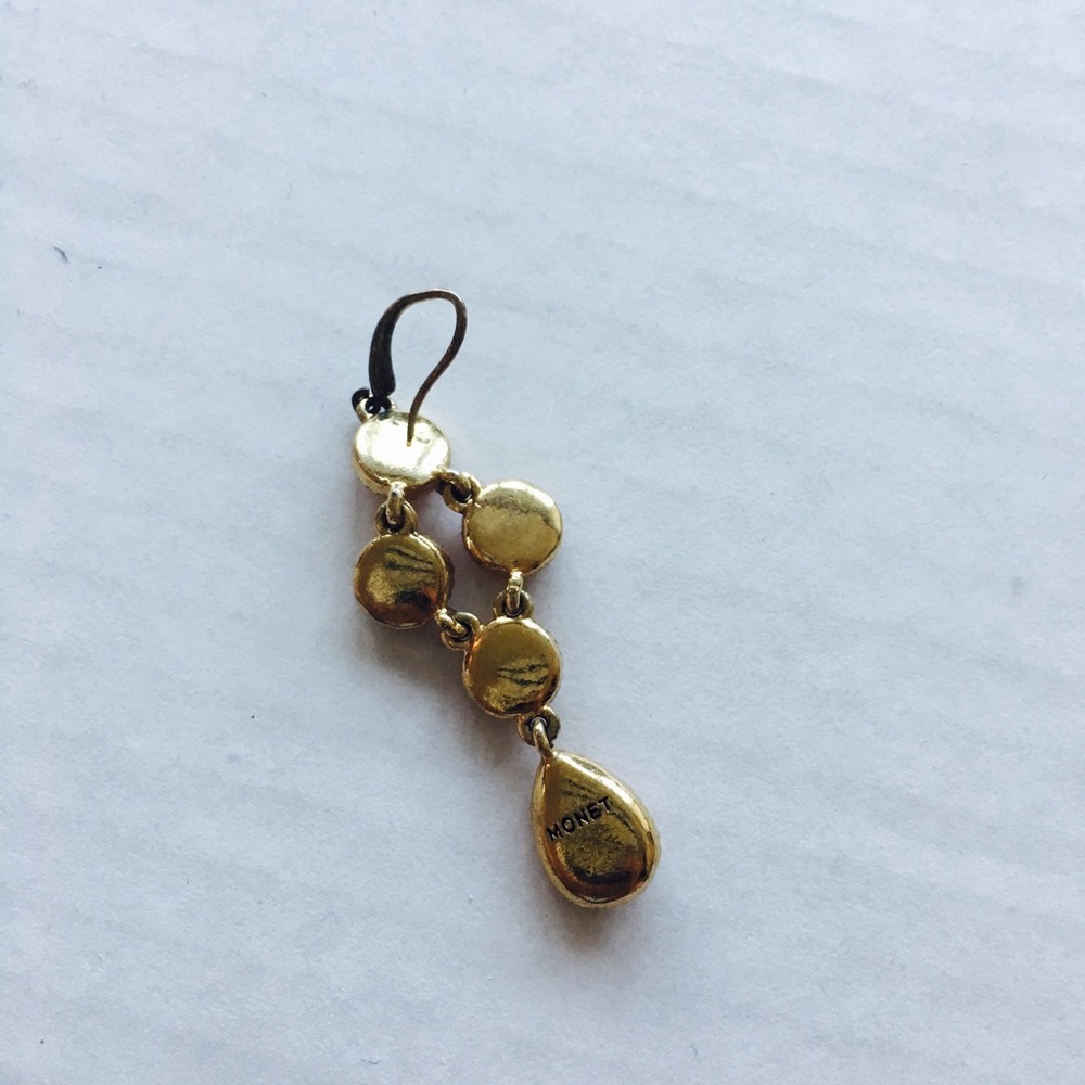 MONET SALMON DROP EARRINGS - Picture 3 of 4