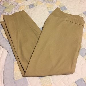 Khaki maternity slacks