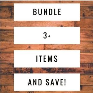 Bundle 3 items & save 15% !!!!