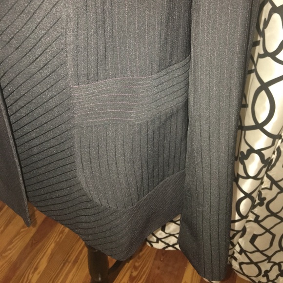 LB blazer black write pink pinstripe NWOT - Picture 4 of 7