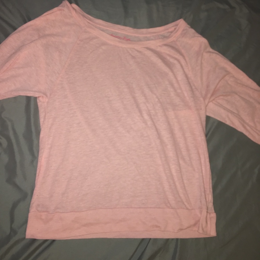 Light pink/peach 3/4 sleeve shirt
