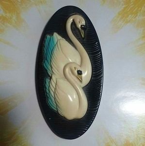 1965 Miller Studio Chalkware Swans