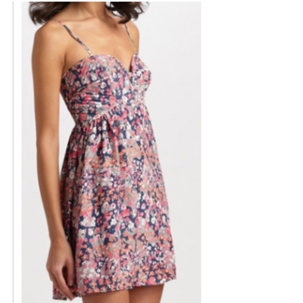 Parker Floral Baby Doll Bustier Mini Dress