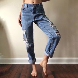 Distressed Levi Jeans