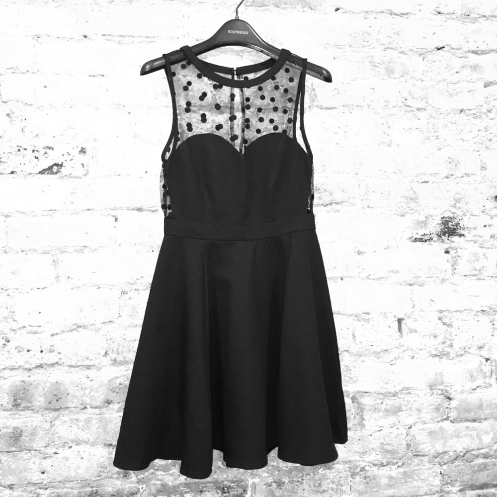 Back and Polka Dot Dress