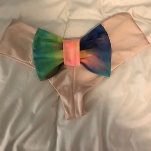 Blush Pink Bow Bikini Bottoms