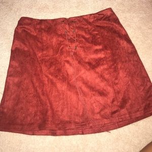 Forever 21 suede skirt
