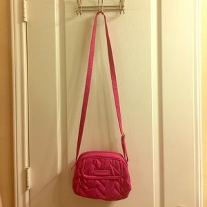 Vera Bradley fuchsia cross body purse