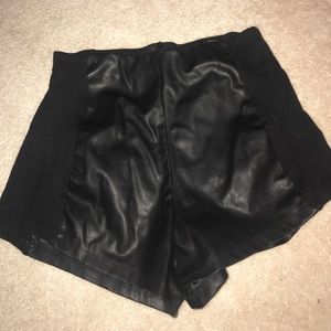 Forever21 leather shorts