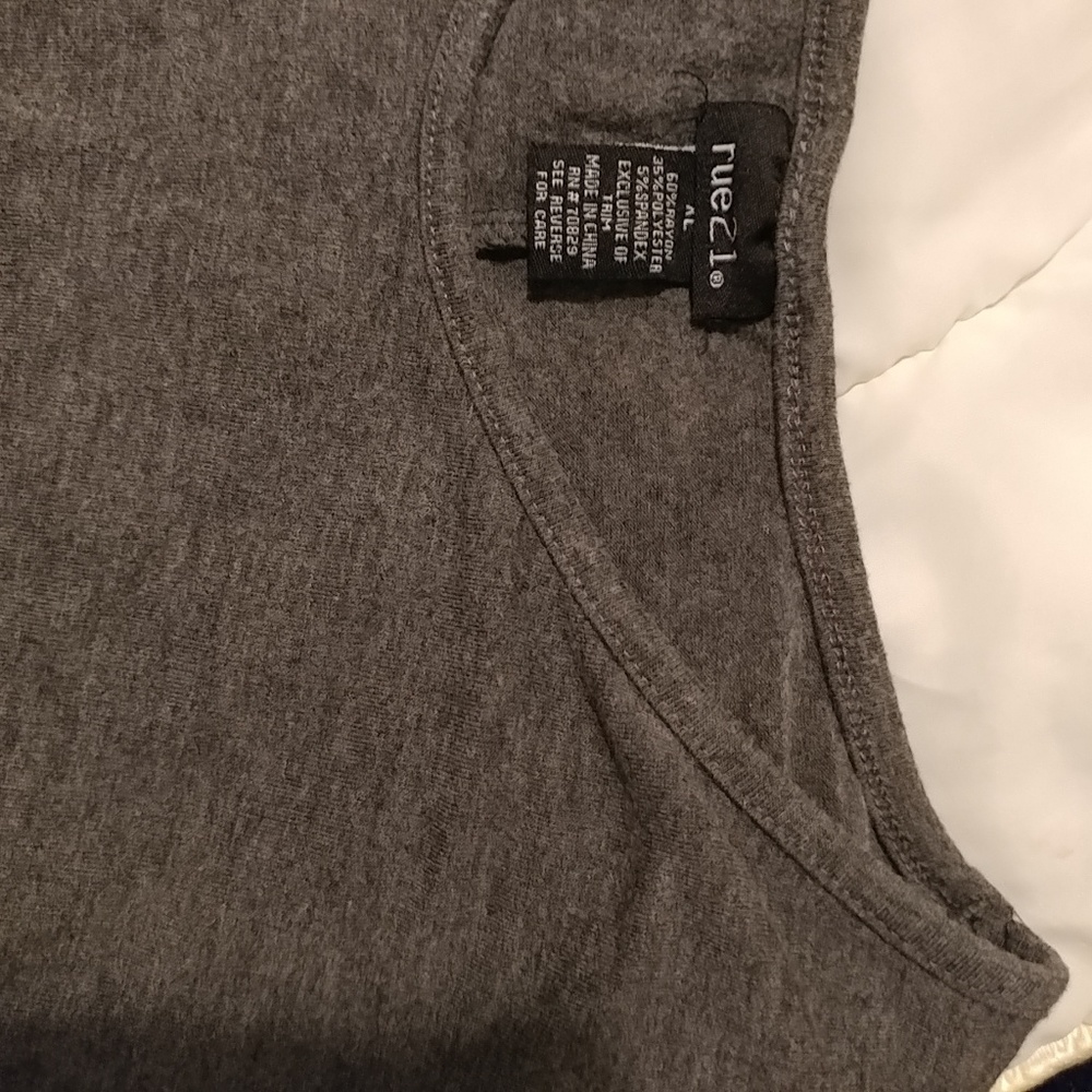 Dark grey Dolman top