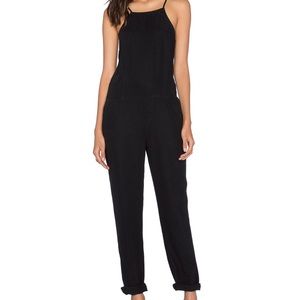 (Paige) Black Over-dyed Sleeveless Jumpsuit