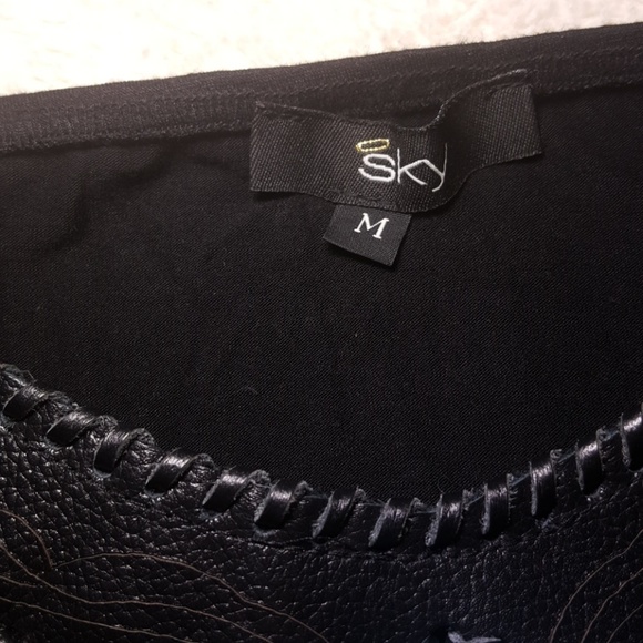 ×SOLD ON MERC× SKY Dress Turquoise and Leather - Picture 2 of 8