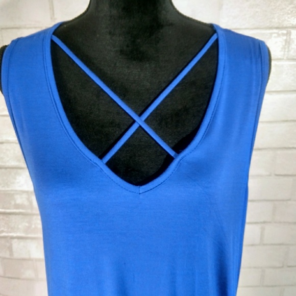 ππPlus Size Sleeveless Criss-Cross Dressππ - Picture 5 of 7