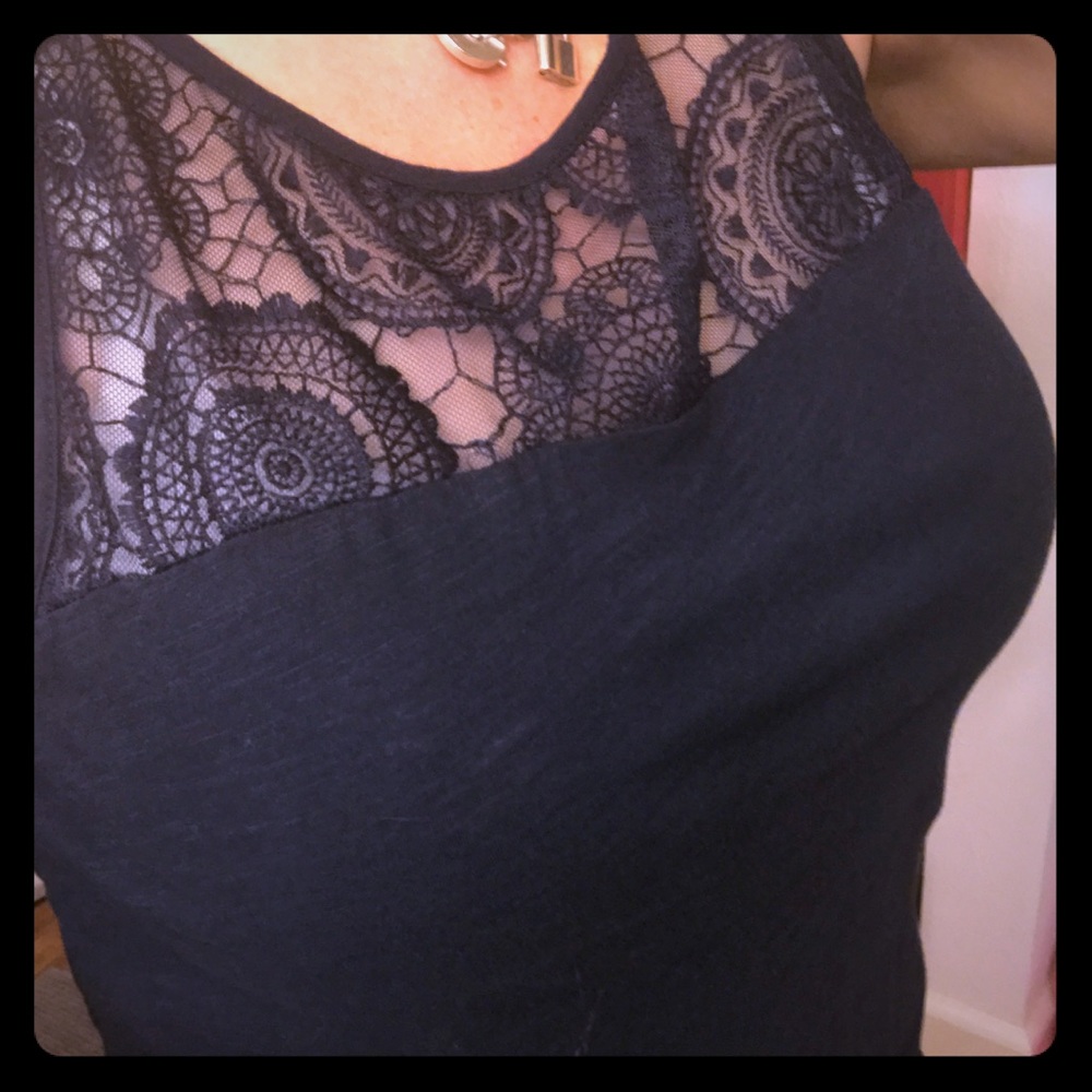 SALE $12 paisley lace navy  👩🏻‍🎤 hippy chic