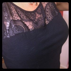 SALE $12 paisley lace navy  👩🏻‍🎤 hippy chic