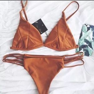 Bronze Brazilian bikini set