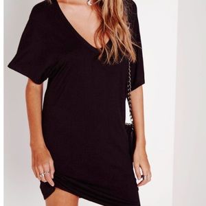 Relaxed shoulder MISSGUIDED t shirt dress