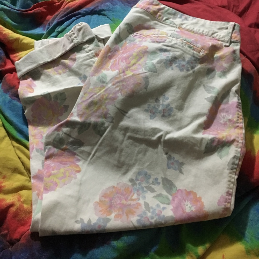 Old Navy Pixie Fit Floral Pants