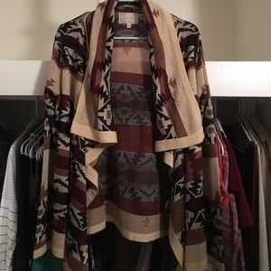 Brown and tan sweater