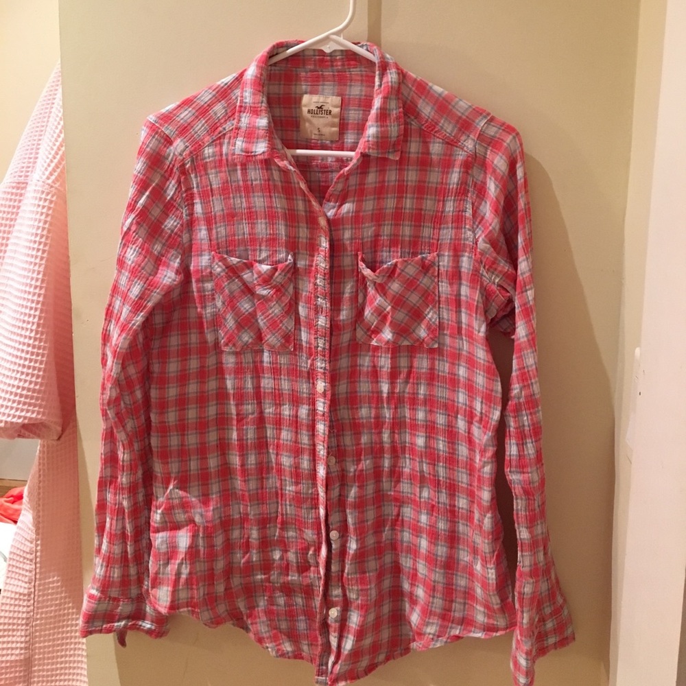 Hollister plaid shirt