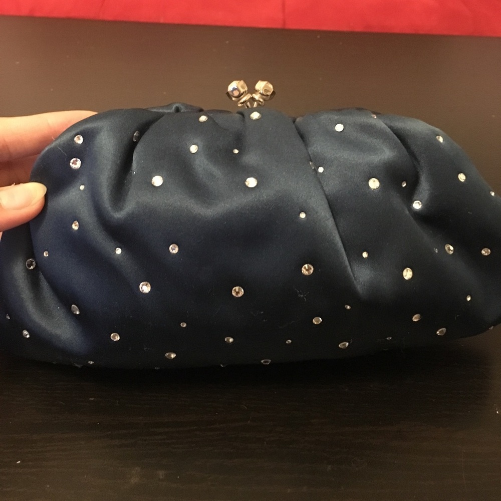 Satin diamond Clutch