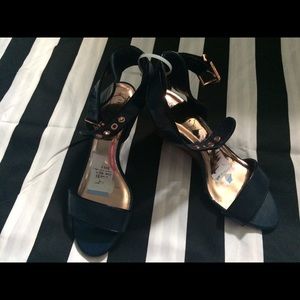 Navy patent Ted Baker wedges