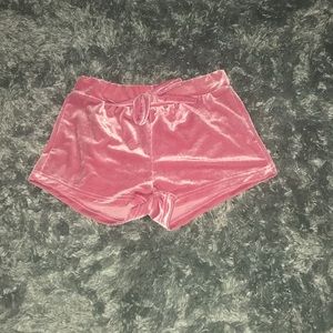 Pink Velvet Shorts ❤️