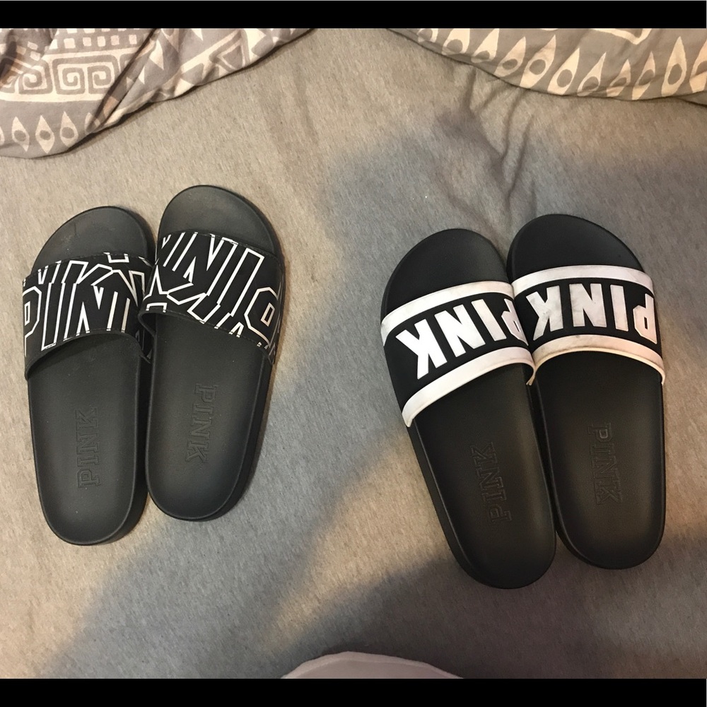 Two pairs of PINK slides! 😍