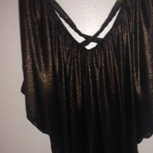 Brown glittery Guess Top