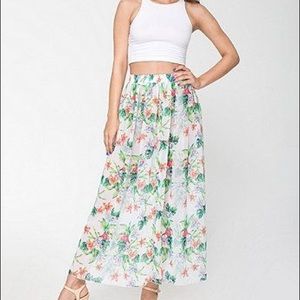 NWOT American Apparel Chiffon maxi