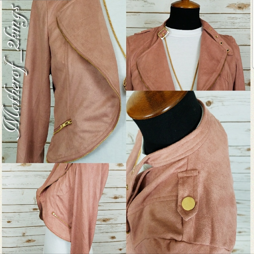 💖V-DAY FAV💖 🛍WINDSOR🛍 PINK BLUSH MOTTO BOLERO - Picture 4 of 5