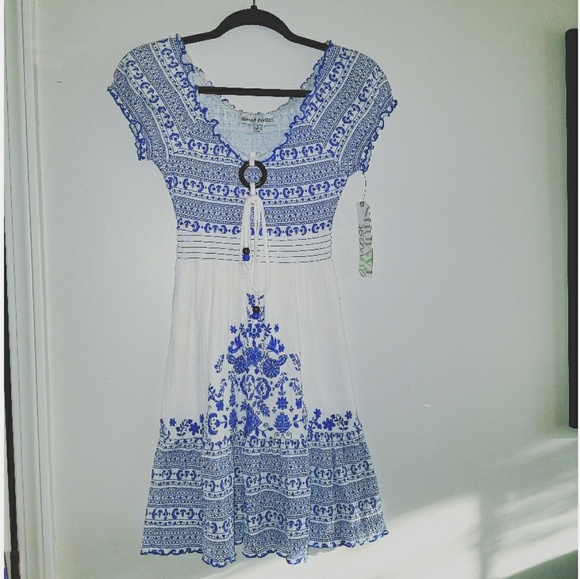 Boho Peasant Girl Dress - Picture 1 of 3
